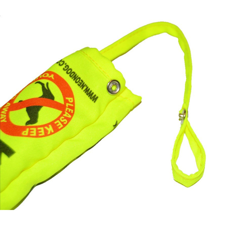 Keep Your Dog Away - Fluorescent Neon Yellow Dog Lead Slip