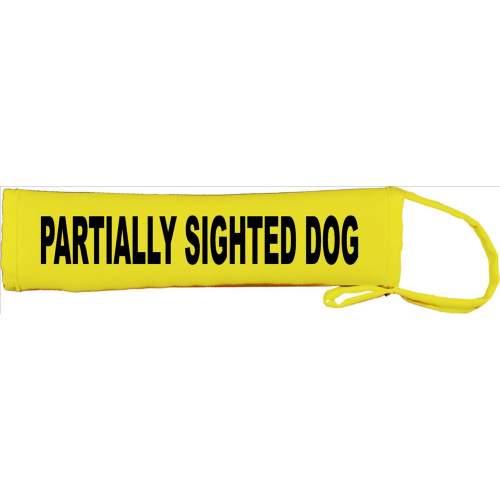 Partially Sighted Dog - Fluorescent Neon Yellow Dog Lead Slip