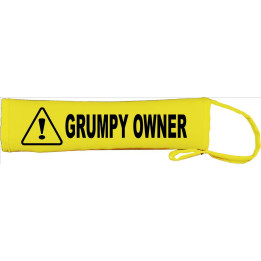 Grumpy Owner - Fluorescent Neon Yellow Dog Lead Slip