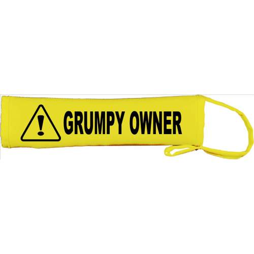 Grumpy Owner - Fluorescent Neon Yellow Dog Lead Slip