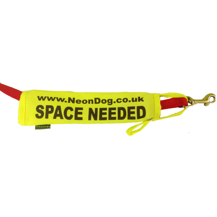 The Original NeonDog® Space needed lead slip - Fluorescent Neon Yellow Dog Lead Slip