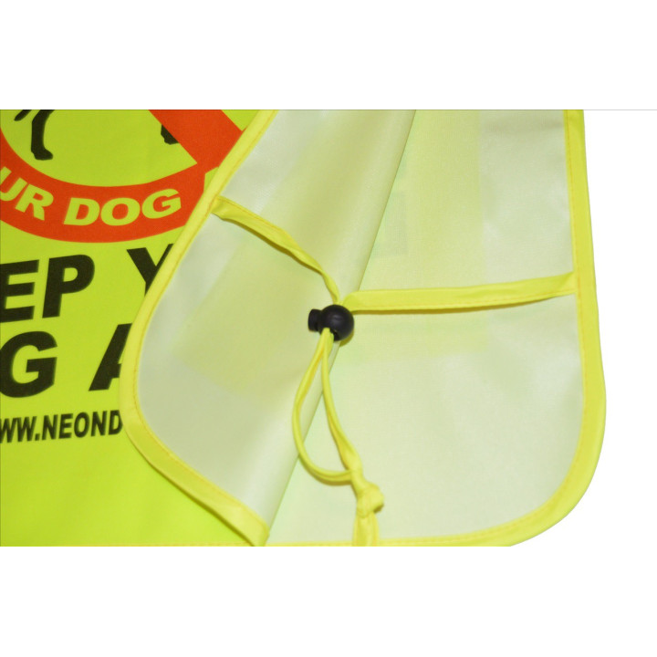 Keep Your Dog Away - Fluorescent Neon Yellow Tabbard