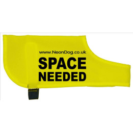 The Original NeonDog® SPACE NEEDED COAT  - Fluorescent Neon Yellow Dog Coat Jacket