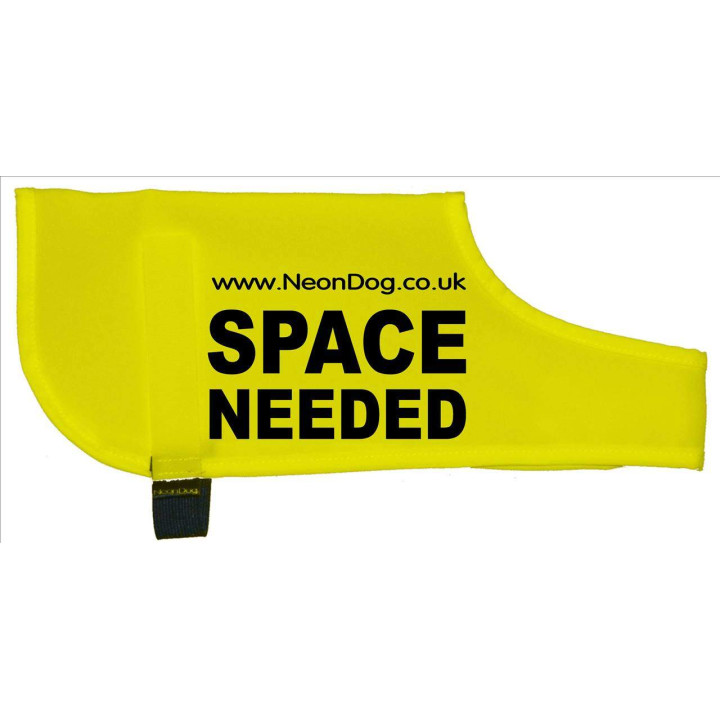 The Original NeonDog® SPACE NEEDED COAT  - Fluorescent Neon Yellow Dog Coat Jacket