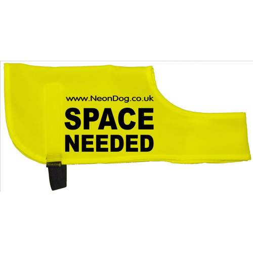 The Original NeonDog® SPACE NEEDED COAT - Fluorescent Neon Yellow Dog Coat Jacket