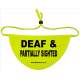 DEAF & PARTIALLY SIGHTED - Fluorescent Neon Yellow Dog Bandana