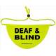 DEAF & BLIND- Fluorescent Neon Yellow Dog Bandana