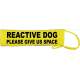 reactive dog please give us space - Fluorescent Neon Yellow Dog Lead Slip