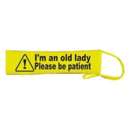 I'm an old lady please be patient - Fluorescent Neon Yellow Dog Lead Slip