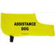 Assistance Dog - Fluorescent Neon Yellow Dog Coat Jacket