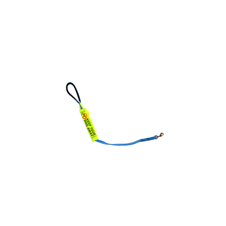 Keep Your Dog Away - Fluorescent Neon Yellow Dog Lead Slip