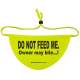 DO NOT FEED ME - Owner may bite...! - Fluorescent Neon Yellow Dog Bandana