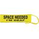 SPACE NEEDED I'M DEAF - Fluorescent Neon Yellow Dog Lead Slip
