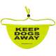 KEEP DOGS AWAY - Fluorescent Neon Yellow Dog Bandana