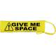 Caution Give Me Space - Fluorescent Neon Yellow Dog Lead Slip
