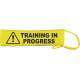 Warning: Training In Progress - Fluorescent Neon Yellow Dog Lead Slip