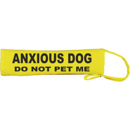 Anxious Dog - Do Not Pet Me  - Fluorescent Neon Yellow Dog Lead Slip