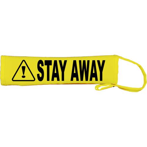 Caution Stay Away - Fluorescent Neon Yellow Dog Lead Slip