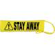 Caution Stay Away - Fluorescent Neon Yellow Dog Lead Slip