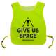 Caution Give Us Space - Fluorescent Neon Yellow Tabard
