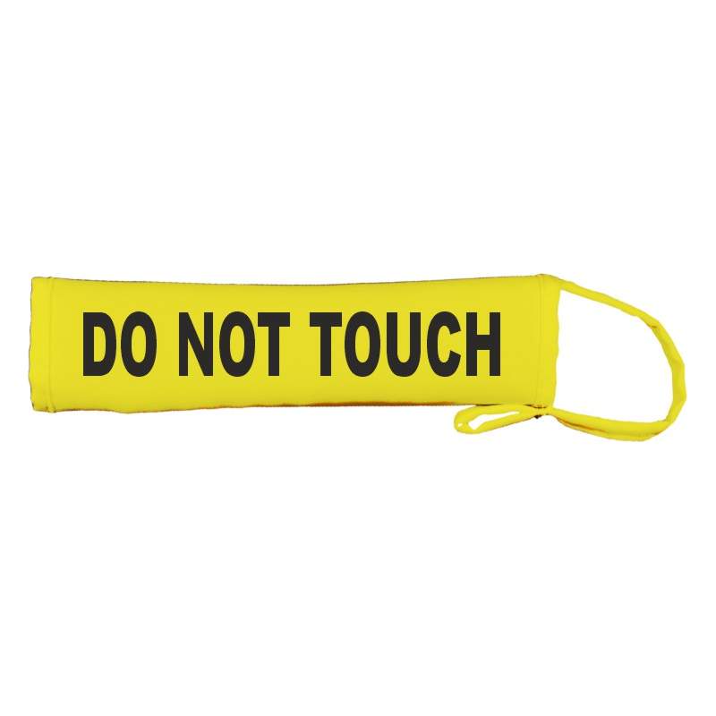 DO NOT TOUCH - Fluorescent Neon Yellow Dog Lead Slip