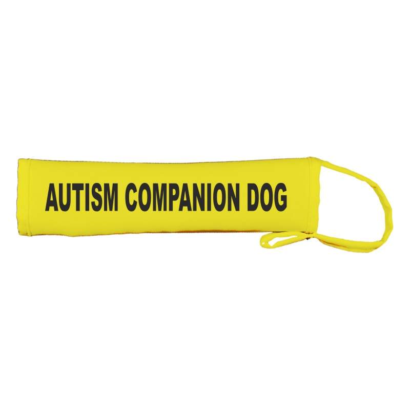 Autism Companion Dog- Fluorescent Neon Yellow Dog Lead Slip