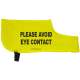 PLEASE AVOID EYE CONTACT- Fluorescent Neon Yellow Dog Coat Jacket