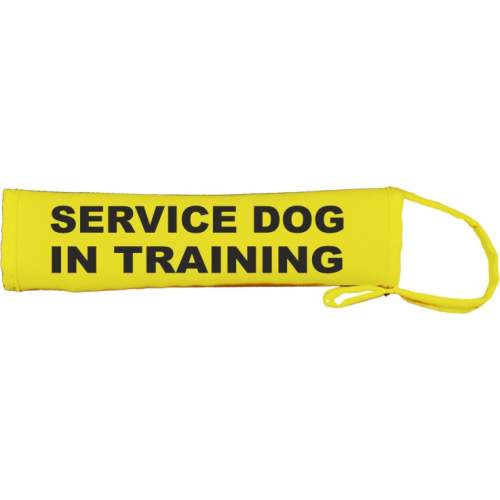 Service Dog In Training - Fluorescent Neon Yellow Dog Lead Slip