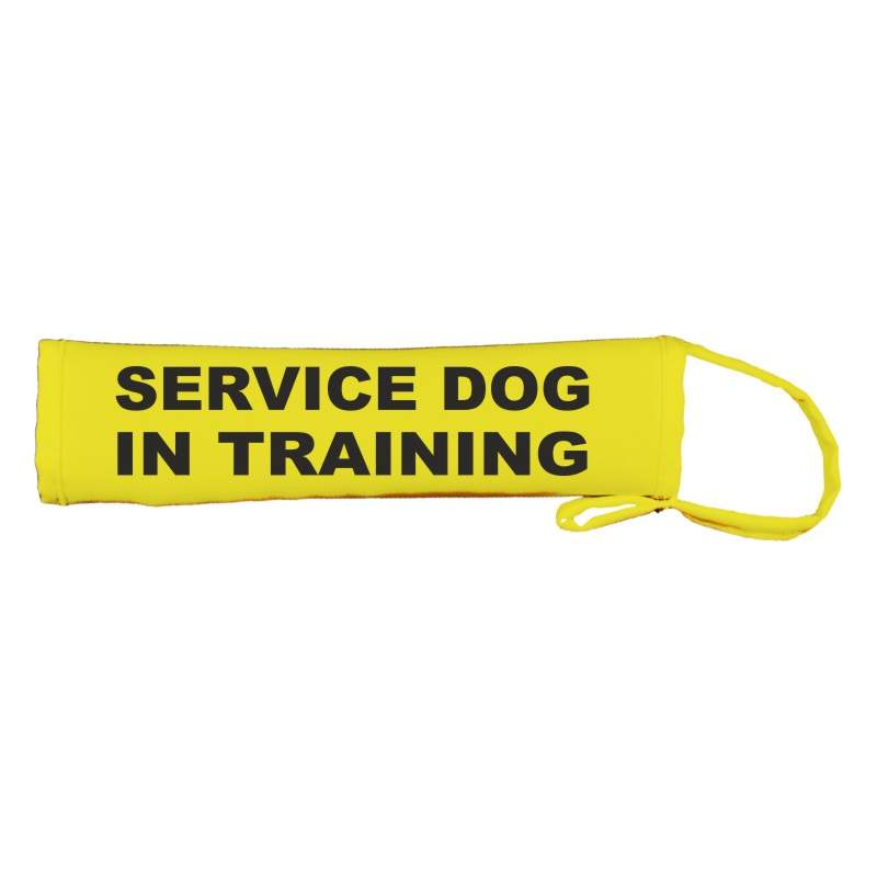 Service Dog In Training - Fluorescent Neon Yellow Dog Lead Slip