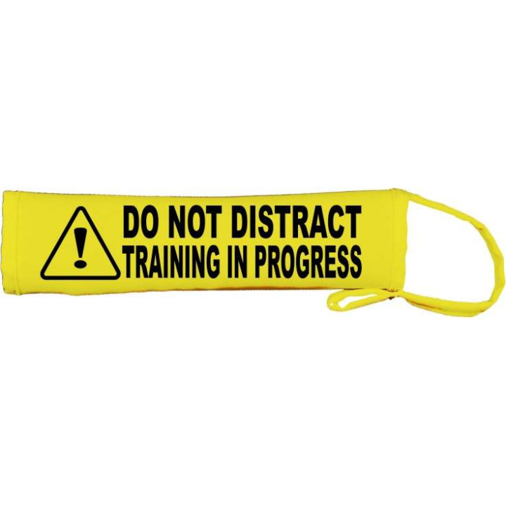 Caution: Do Not Distract Training In Progress Dog Lead Slip Cover