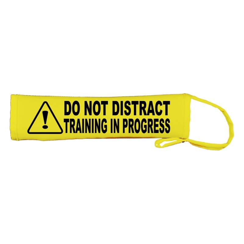 Caution: Do Not Distract Training In Progress Dog Lead Slip Cover