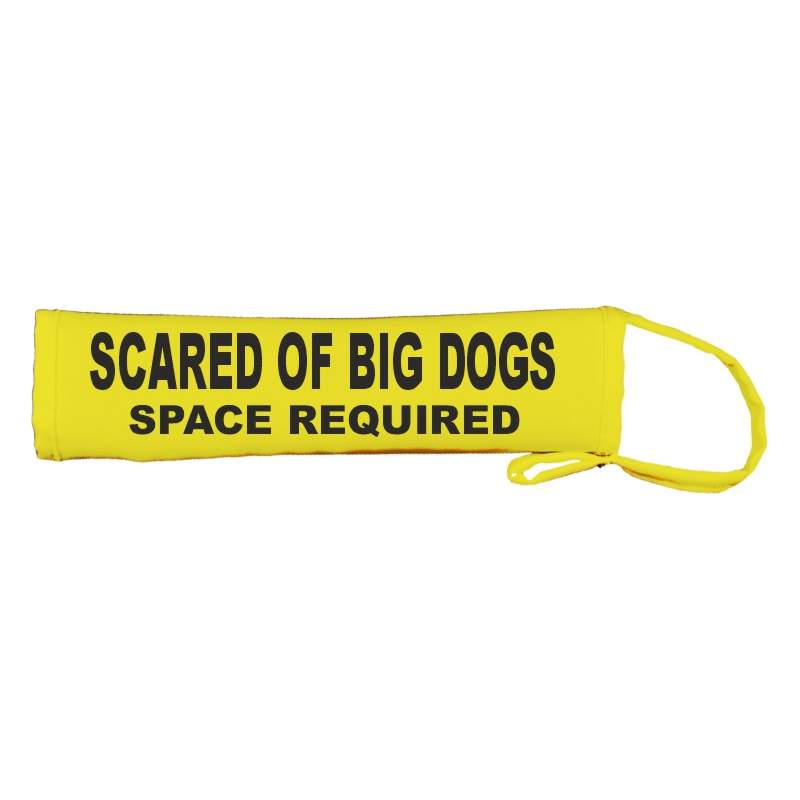 SCARED OF BIG DOGS - SPACE REQUIRED - Fluorescent Neon Yellow Dog Lead Slip