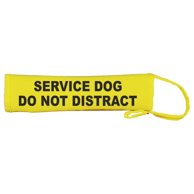 Hearing Dog - Fluorescent Neon Yellow Dog Lead Slip