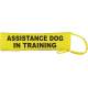 ASSISTANCE DOG - IN TRAINING - Fluorescent Neon Yellow Dog Lead Slip