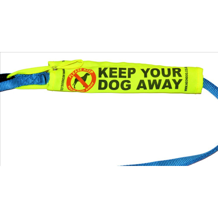 Keep Your Dog Away - Fluorescent Neon Yellow Dog Lead Slip