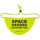 Space Needed Unpredictable Twat! - Fluorescent Neon Yellow Dog Bandana