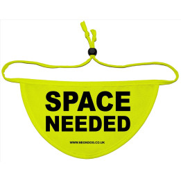 Space Needed - Fluorescent Neon Yellow Dog Bandana