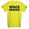 Space Needed - Fluorescent Neon Yellow Dog T- Shirt