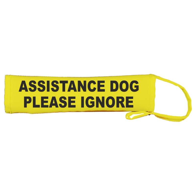 ASSISTANCE DOG - PLEASE IGNORE - Fluorescent Neon Yellow Dog Lead Slip