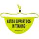 Autism Support Dog in training- Fluorescent Neon Yellow Dog Bandana