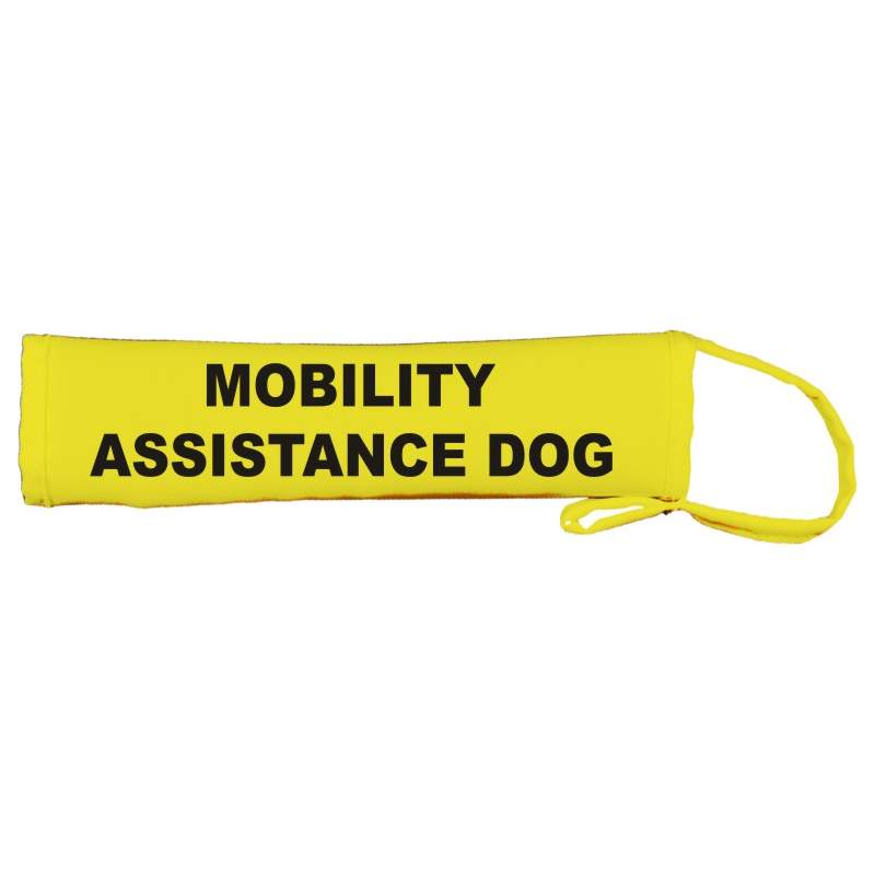 Mobility Assistance Dog - Fluorescent Neon Yellow Dog Lead Slip