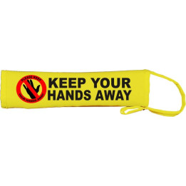 Keep Your Hands Away - Fluorescent Neon Yellow Dog Lead Slip
