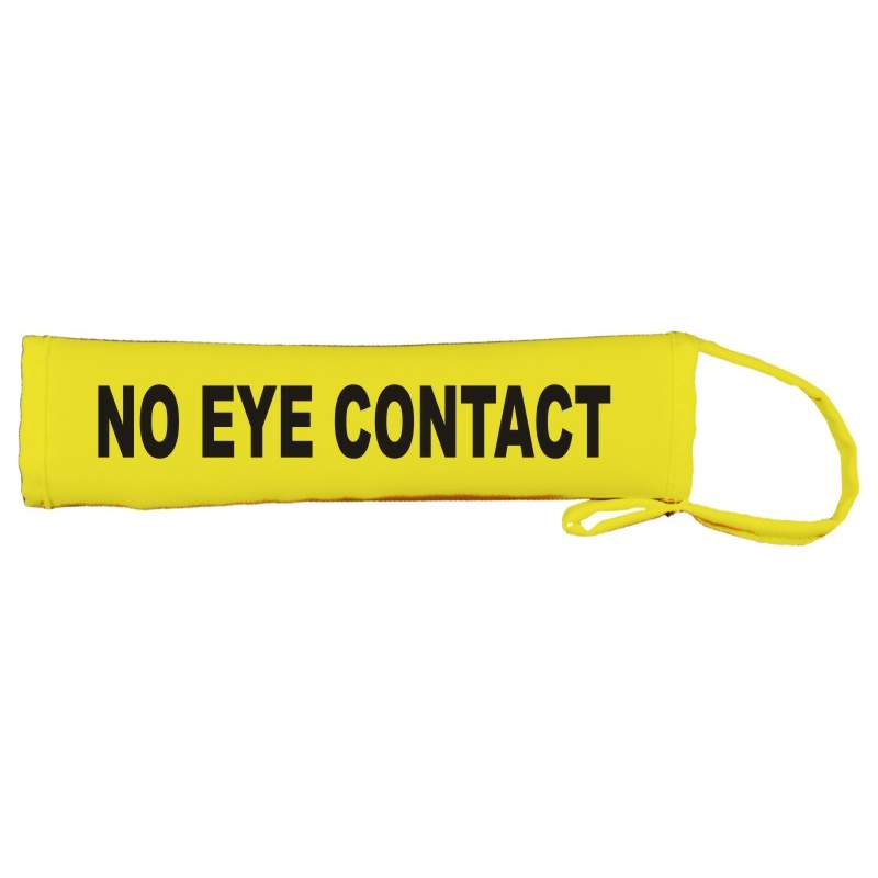 No Eye Contact - Fluorescent Neon Yellow Dog Lead Slip