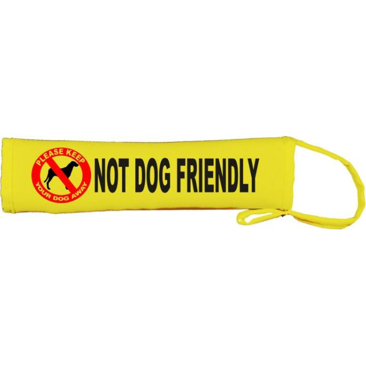 Not Dog Friendly - Fluorescent Neon Yellow Dog Lead Slip