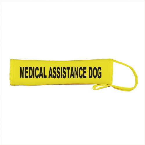 Medical Assistance Dog - Fluorescent Neon Yellow Dog Lead Slip