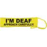 Keep Your Dog Away - Fluorescent Neon Yellow Dog Lead Slip