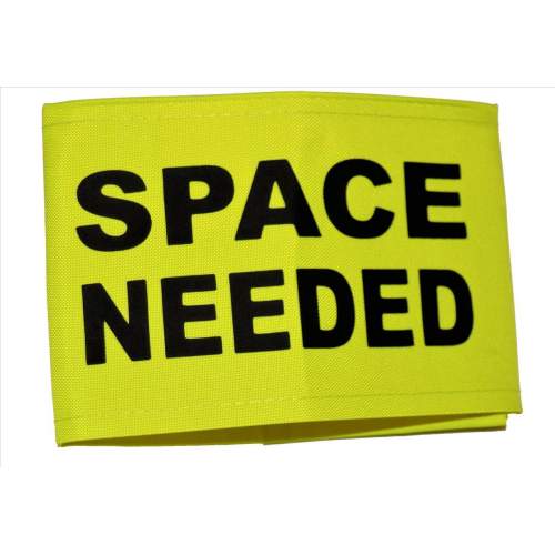 Space Needed - Fluorescent Neon Yellow Arm Band