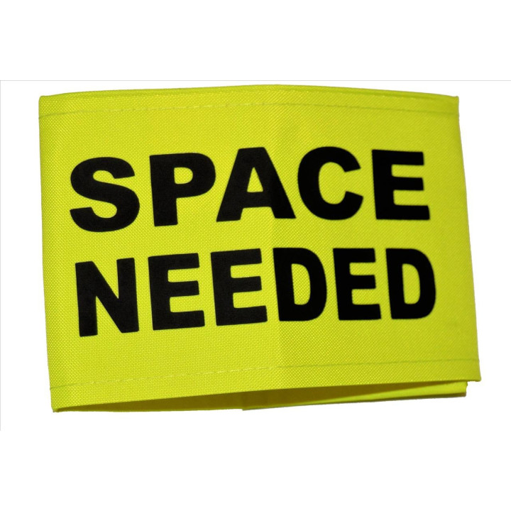 Space Needed - Fluorescent Neon Yellow Arm Band
