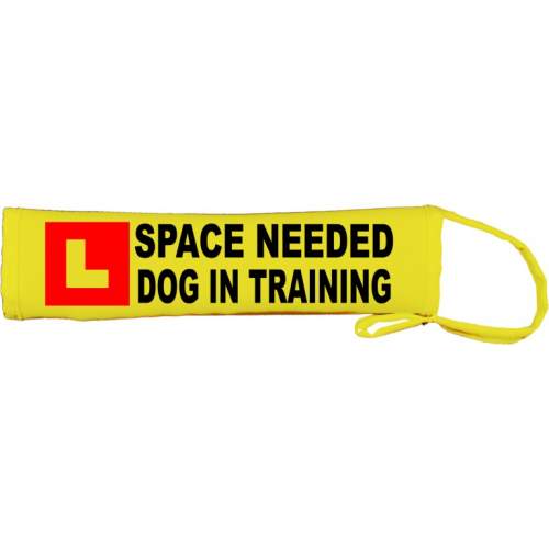 L Space Needed - Dog in training- Fluorescent Neon Yellow Dog Lead Slip