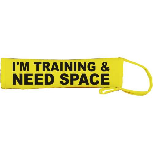 Keep Your Dog Away - Fluorescent Neon Yellow Dog Lead Slip